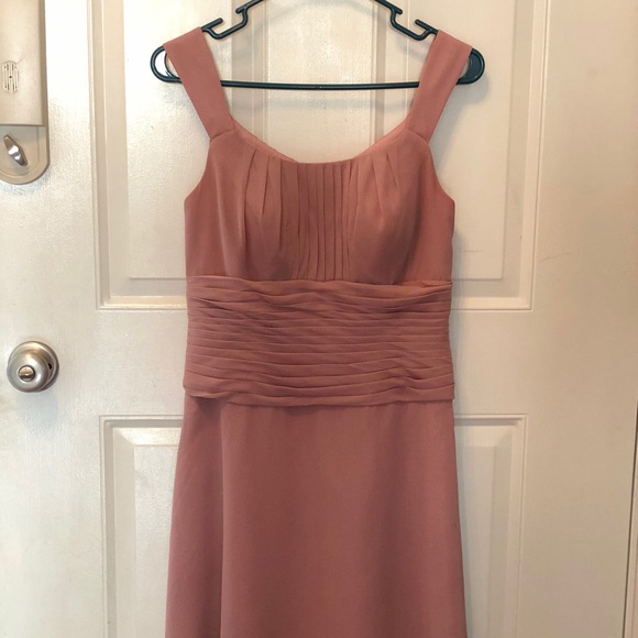 Azazie Hannah in Dusty Rose - Picture 1 of 7